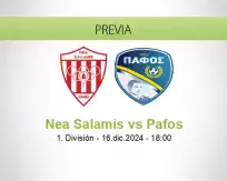 Pronóstico Nea Salamis Pafos (16 diciembre 2024)