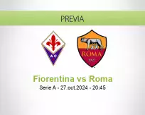 Pronóstico Fiorentina Roma (27 octubre 2024)