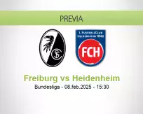 Pronóstico Freiburg Heidenheim (08 febrero 2025)