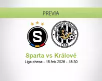 Pronóstico Sparta Králové (15 febrero 2026)