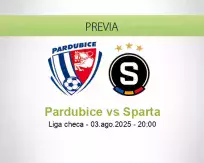 Pronóstico Pardubice Sparta (03 agosto 2025)