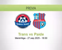 Pronóstico Trans Paide (27 septiembre 2025)