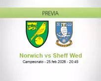 Pronóstico Norwich Sheff Wed (25 febrero 2026)