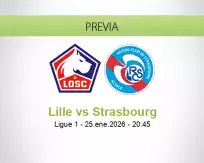 Pronóstico Lille Strasbourg (25 enero 2026)