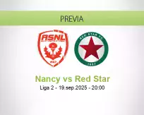 Pronóstico Nancy Red Star (19 septiembre 2025)