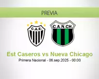 Pronóstico Est Caseros Nueva Chicago (05 septiembre 2025)