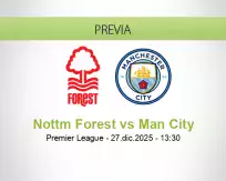 Nottm Forest vs Man City