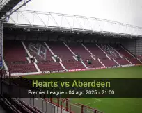 Pronóstico Hearts Aberdeen (04 agosto 2025)