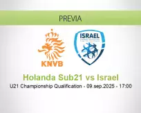 Pronóstico Holanda Sub21 Israel (09 septiembre 2025)