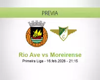 Pronóstico Rio Ave Moreirense (16 febrero 2026)