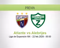 Pronóstico Atlante Alebrijes (21 febrero 2026)