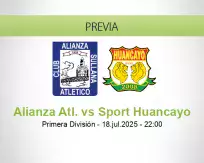 Pronóstico Alianza Atl. Sport Huancayo (18 julio 2025)