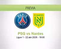 PSG vs Nantes