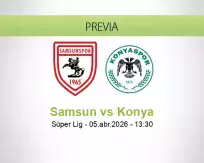 Pronóstico Samsun Konya (05 abril 2026)