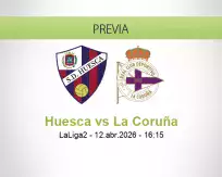 Pronóstico Huesca La Coruña (12 abril 2026)