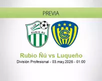 Pronóstico Rubio Ñú Luqueño (02 mayo 2026)