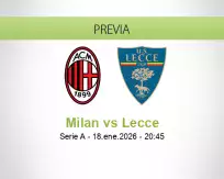 Milan vs Lecce