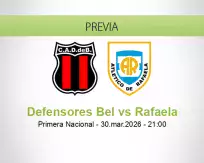 Defensores Bel vs Rafaela