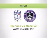 Pronóstico Pachuca Mazatlán (26 julio 2025)