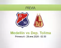 Medellín vs Dep. Tolima