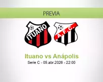 Pronóstico Ituano Anápolis (05 abril 2026)