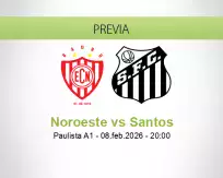 Noroeste vs Santos