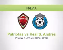 Pronóstico Patriotas Real S. Andrés (26 septiembre 2025)