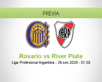 Pronóstico Rosario River Plate (28 noviembre 2020)
