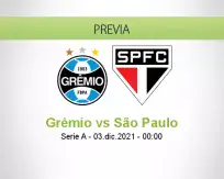 Pronóstico Grêmio São Paulo (02 diciembre 2021)