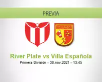 Pronóstico River Plate Villa Española (30 noviembre 2021)