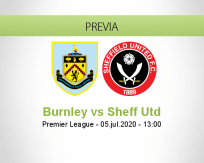 Pronóstico Burnley Sheffield United (05 julio 2020)