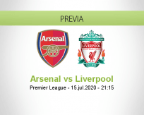 Pronóstico Arsenal Liverpool (15 julio 2020)