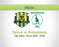 Pronóstico Opava Bohemians (03 junio 2020)