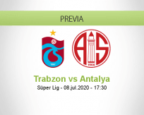 Pronóstico Trabzonspor Antalyaspor (08 julio 2020)