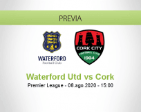 Pronóstico Waterford United Cork City (08 agosto 2020)
