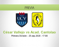 Pronóstico César Vallejo Academia Cantolao (25 septiembre 2020)