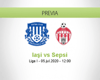 Pronóstico Iaşi Sepsi (05 julio 2020)