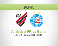 Pronóstico Athletico Paranaense Bahia (26 septiembre 2020)