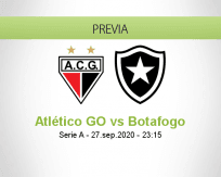 Pronóstico Atlético GO Botafogo (27 septiembre 2020)