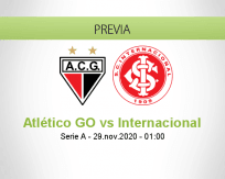 Pronóstico Atlético GO Internacional (28 noviembre 2020)