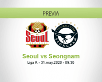 Pronóstico Seoul Seongnam (31 mayo 2020)