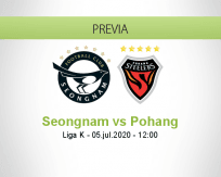Pronóstico Seongnam Pohang Steelers (05 julio 2020)