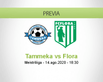 Pronóstico Tammeka Flora (14 agosto 2020)