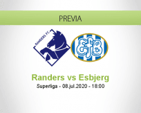 Pronóstico Randers Esbjerg fB (08 julio 2020)