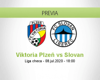 Pronóstico Viktoria Plzeň Slovan Liberec (08 julio 2020)