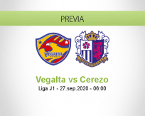 Pronóstico Vegalta Sendai Cerezo Osaka (27 septiembre 2020)