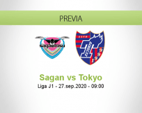 Pronóstico Sagan Tosu Tokyo (27 septiembre 2020)