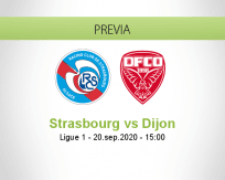 Pronóstico Strasbourg Dijon (20 septiembre 2020)
