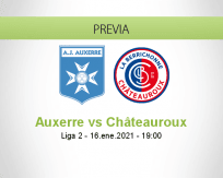Pronóstico Auxerre Châteauroux (16 enero 2021)