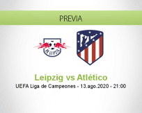 Pronóstico RB Leipzig Atlético Madrid (13 agosto 2020)